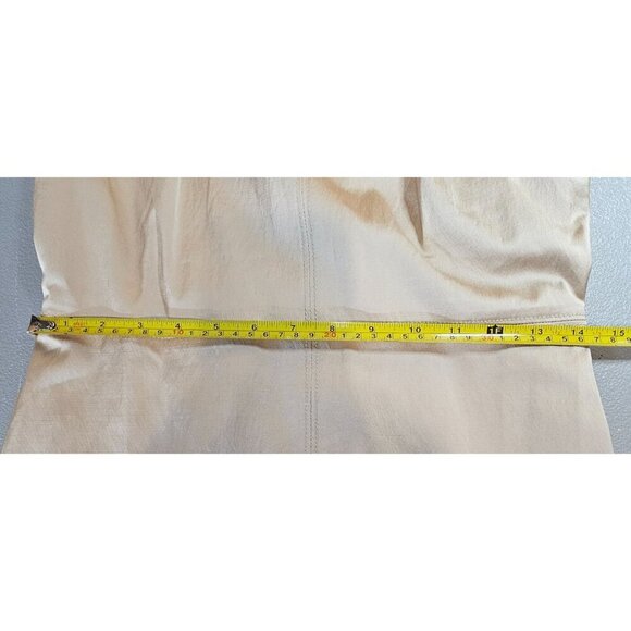 Banana Republic Womens 2 Flutter‎ Sleeve Fit and Flare Dress in Golden Beige NWT - Picture 10 of 13